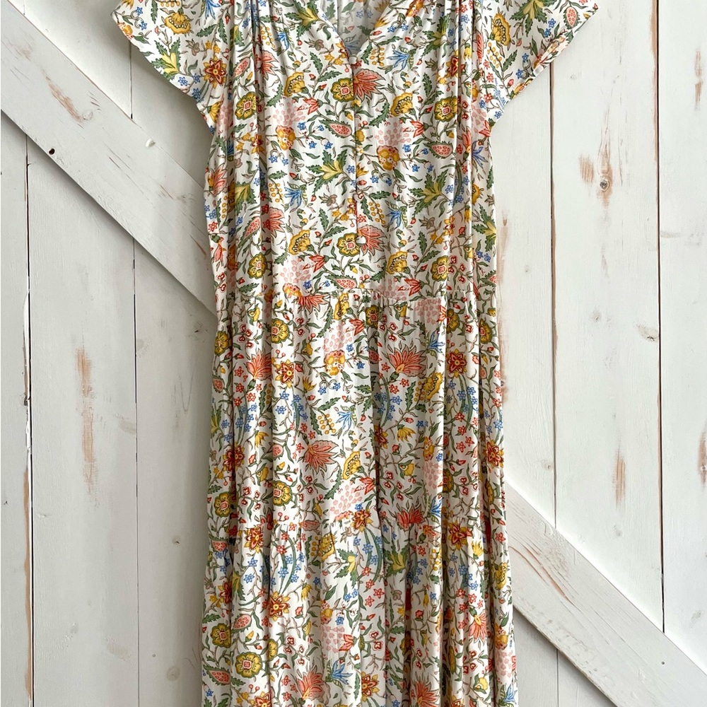 Loft Floral Print Dress